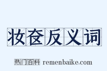 妆奁反义词是什么意思的图片